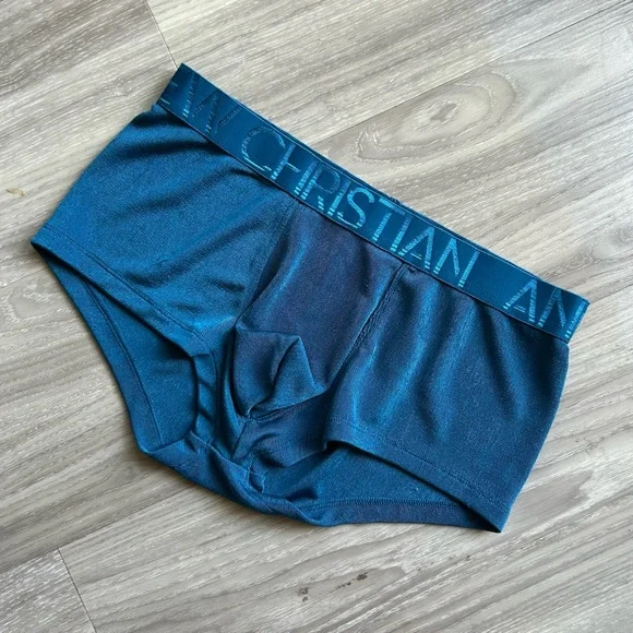 Andrew Christian | Sensual Rib Trunk w/ Almost Naked in Deep Teal (Small) - Picture 1 of 13